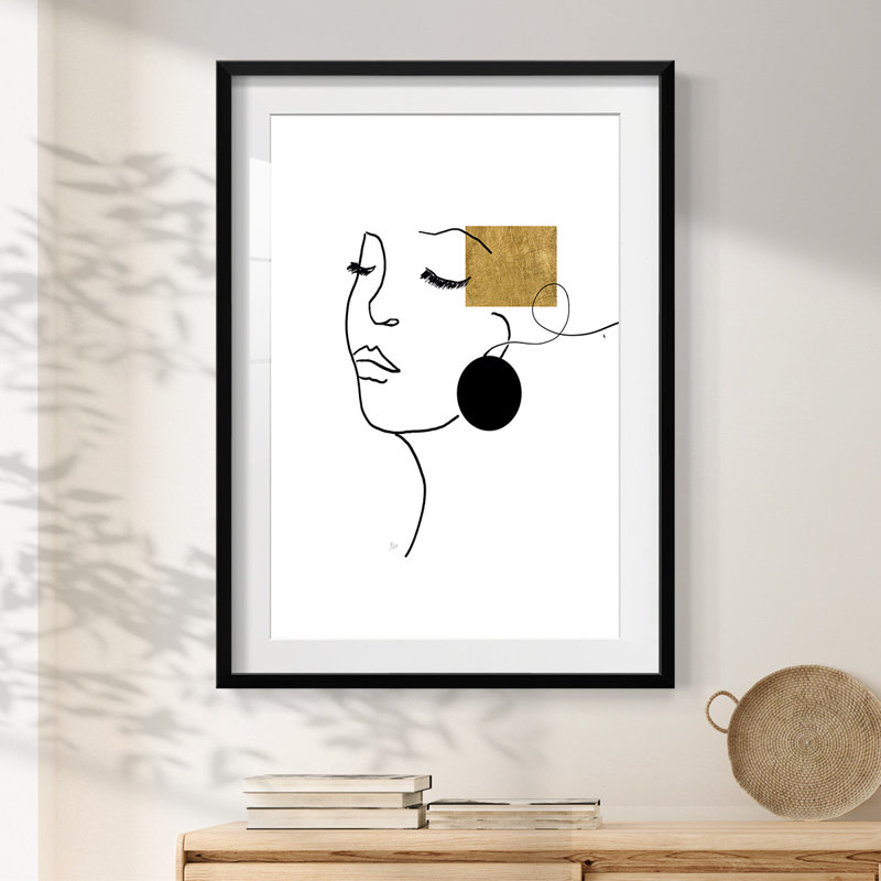Formes et lignes II - impression encadrée, H 25,5 po x l 17,5 po, Noir
