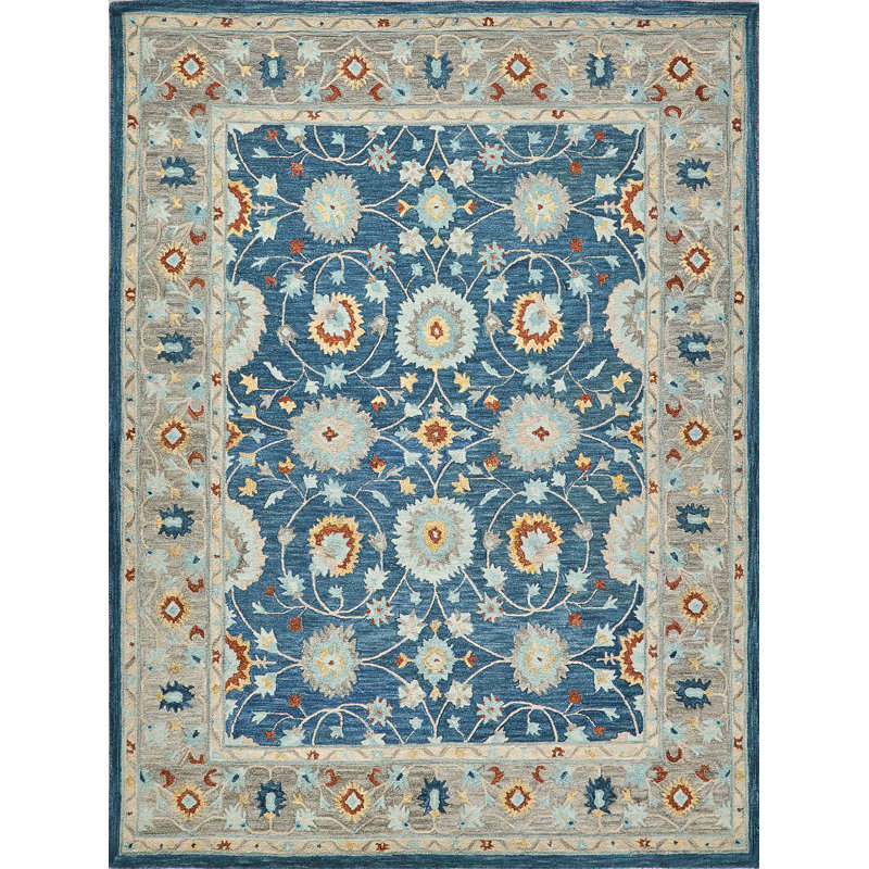 Newport hand-tufted New Zealand Wool Blue/Gray Area Rug, 8'X10'