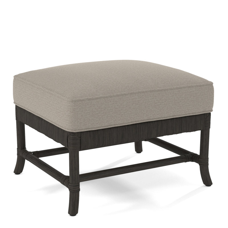 Lafayette Ottoman, Beige Performance Fabric; 0851-73, Celery