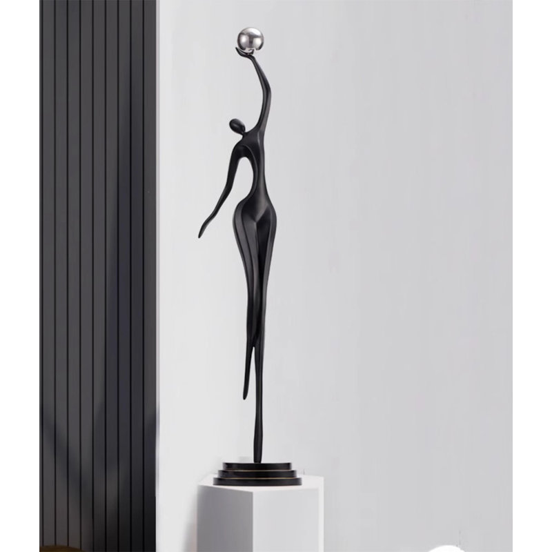 Figurines modernes abstraites dans des objets décoratifs en fibre de verre