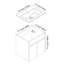 Ensemble de meuble-lavabo mural simple 20 po Acad-2054636368