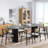 Oval Wood Dining Table with 2 Legs-1315168847-1315168845