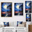 Paysage, grange au clair de lune I - art mural de salon urbain-1813330272-1813330279