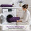 Ensemble de tapis de salle de bain en chenille violette, 2 pièces, 43 x 61 cm + 51 x 81 cm-1739868663