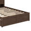 Lit plateforme double avec tablettes coulissantes-1425942185