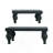 S/2 Black Wooden Square Risers