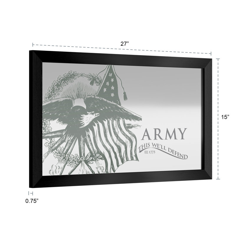 Jasinto Wood Rectangle Wall Mirror
