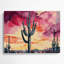 «Southwestern Plants Saguaro Cactus 190», art mural en métal orange-336911093