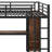 Loft Bed With Integrated Wardrobe, L-Shaped Desk, And Storage Shelves For Kids, Teens, And Adults-1739348902
