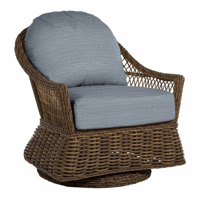 Soho Woven N-Dura Resin Wicker Outdoor Swivel Glider Lounge by Summer Classics