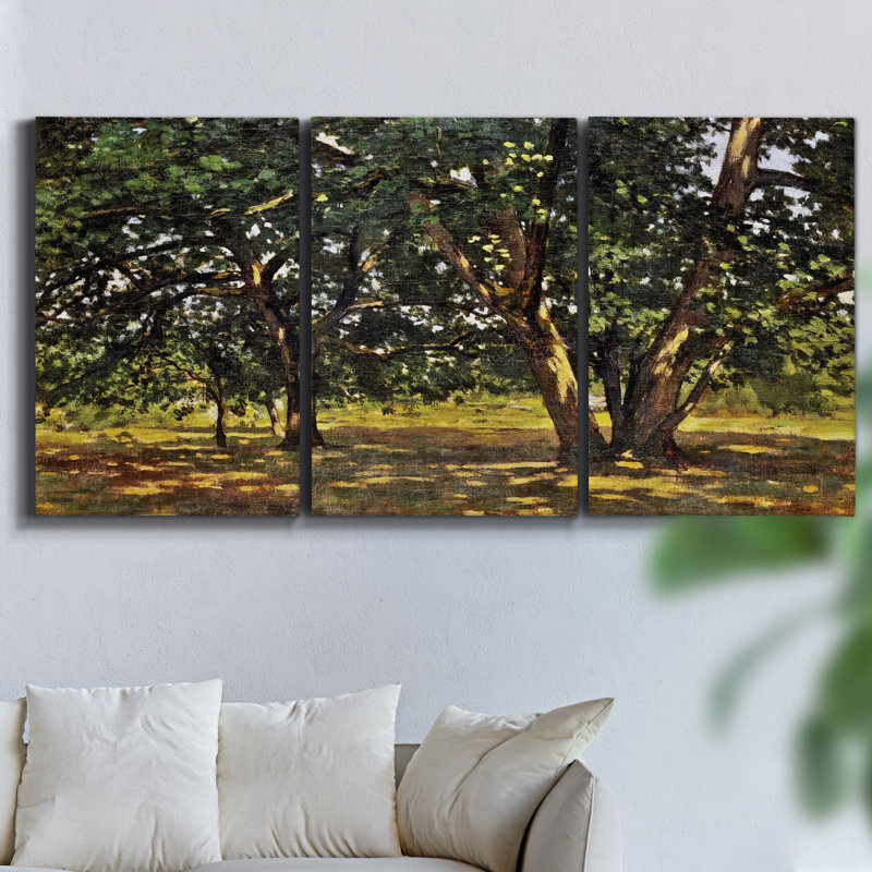 The Grass Is Always Greener, ensemble de 3 toiles encadrées sur toile, H 27 po x l 54 po x P 2 po