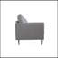 Chaise en lin gris clair