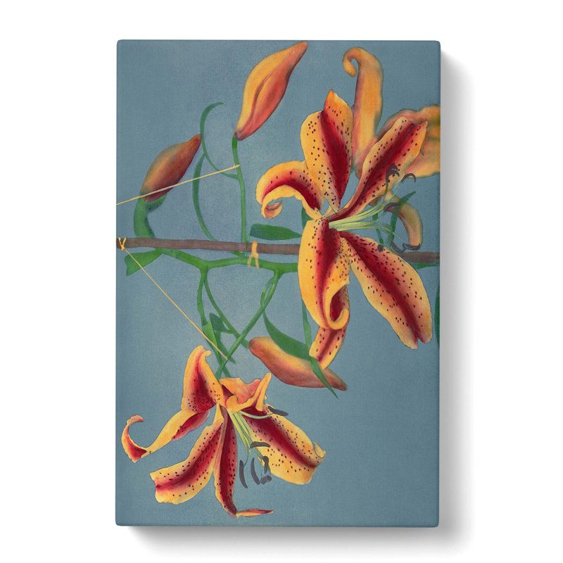 Orange Lilies by Kazumasa Ogawa - Wrapped Canvas, 50cm H x 35cm W x 3cm D