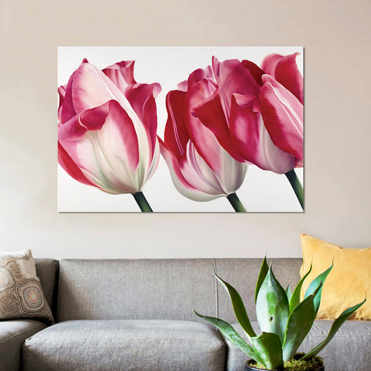 « floriade v », impression sur toile, H 12 po x l 18 po x P 1,5 po, Toile tendue, Pas de tapis