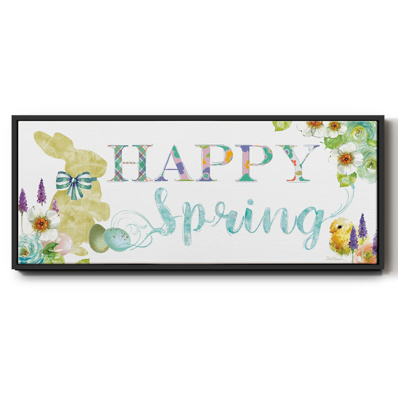 Joyeux printemps, toile encadrée