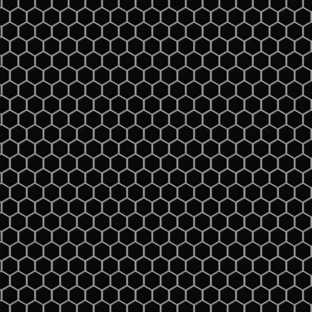 Metro 1" Hex Matte Black 10-1/4" x 11-7/8" Porcelain Mosaic Floor and Wall Tile Merola Tile
