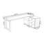 Bureau en bois massif noir en forme de L avec 3 tiroirs-108780424-108780427