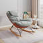 Fauteuil à bascule de loisirs, canapé de luxe léger, fauteuil de loisirs pour balcon, fauteuil caractéristique confortable et respirant, coussin de siège amovible et lavable