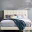 Tête de lit capitonnée en velours Paisley-394008648-394008649
