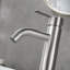 Single Handle Stainless Steel Bathroom Sink Faucet-115827493