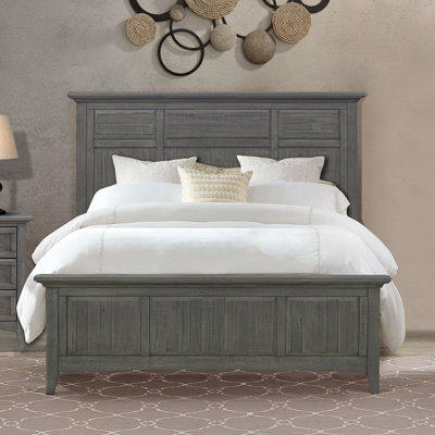 Carolo Solid Wood Panel Bed