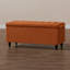 Cubed Cubed Ottoman Storage Box in Soft Holland Naples with Black Wooden Legs- Multi-Functional Blanket Box-119378945-119378940