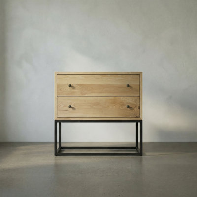 Downtown Solid Wood Top 2 - Drawer End Table