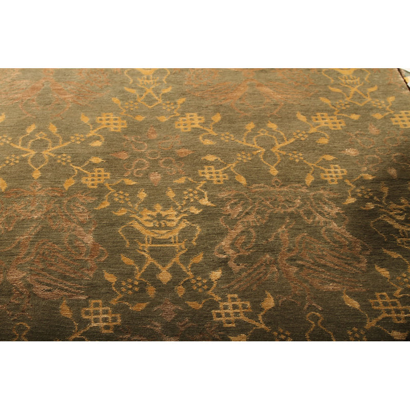 One-of-a-Kind 4'2" X 6' Hand Knotted Area Rug