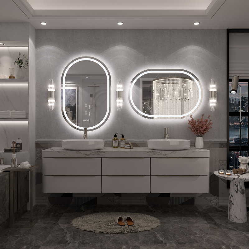 Miroir de salle de bain mural Molly, 36 po x 24 po