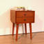 Table de chevet avec 2 tiroirs, petite table d'appoint avec rangement-2096169302