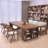 Tan Rectangular Solid Wood desk-1029139941