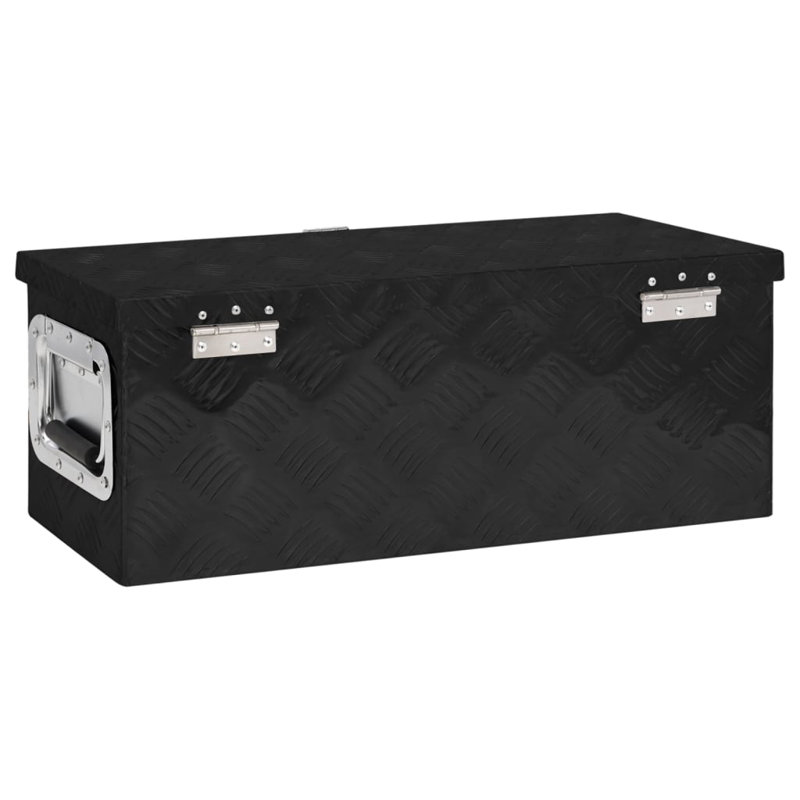 VidaXL Decorative Bin, Black, 23.5cm H x 60cm W x 23cm D
