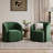 29" W Upholstered Swivel Barrel Chair-2114900427
