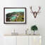 Portofino in Italy - Picture Frame Painting Print on MDF-55602221-55602220