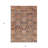3' X 5' Terra Cotta And Charcoal Damask Washable Indoor Outdoor Area Rug