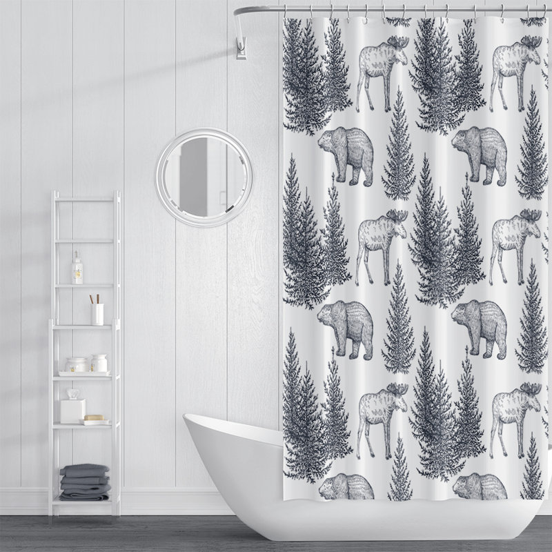 Rideau de douche simple, H 93 po x l 70 po