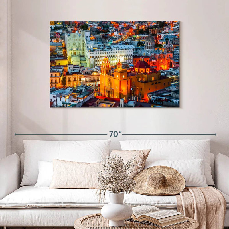 Bâtiments de la ville de Guanajuato, H 30 po x l 45 po
