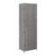Outdoor Garden 71 Inch Tall Storage Cabinet, 2 Doors, Grey Rattan