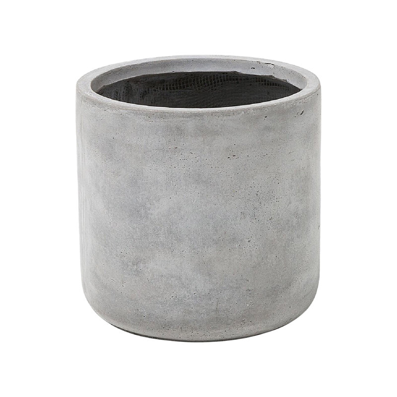 Amorsolo Pot Planter, 50cm H x 51cm W x 51cm D, Grey