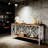 Stylish Coffee Table,Nordic Style Sofa Table,2-Tier Console Table