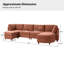 Canapé modulaire avec repose-pieds Dayman l 125 po-124360552