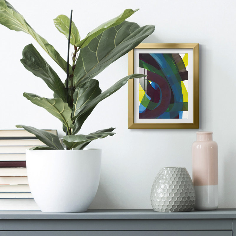 «CoolNeautic II», reproduction encadrée, H 28,5 po x l 20,5 po, Doré