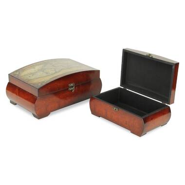 Decorative Solid Wood Box Canora Grey