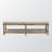 Zephyr Bench in Weathered Oak and Beige in French Country Style, 18.61" H X 57.34" W X 18.63" D