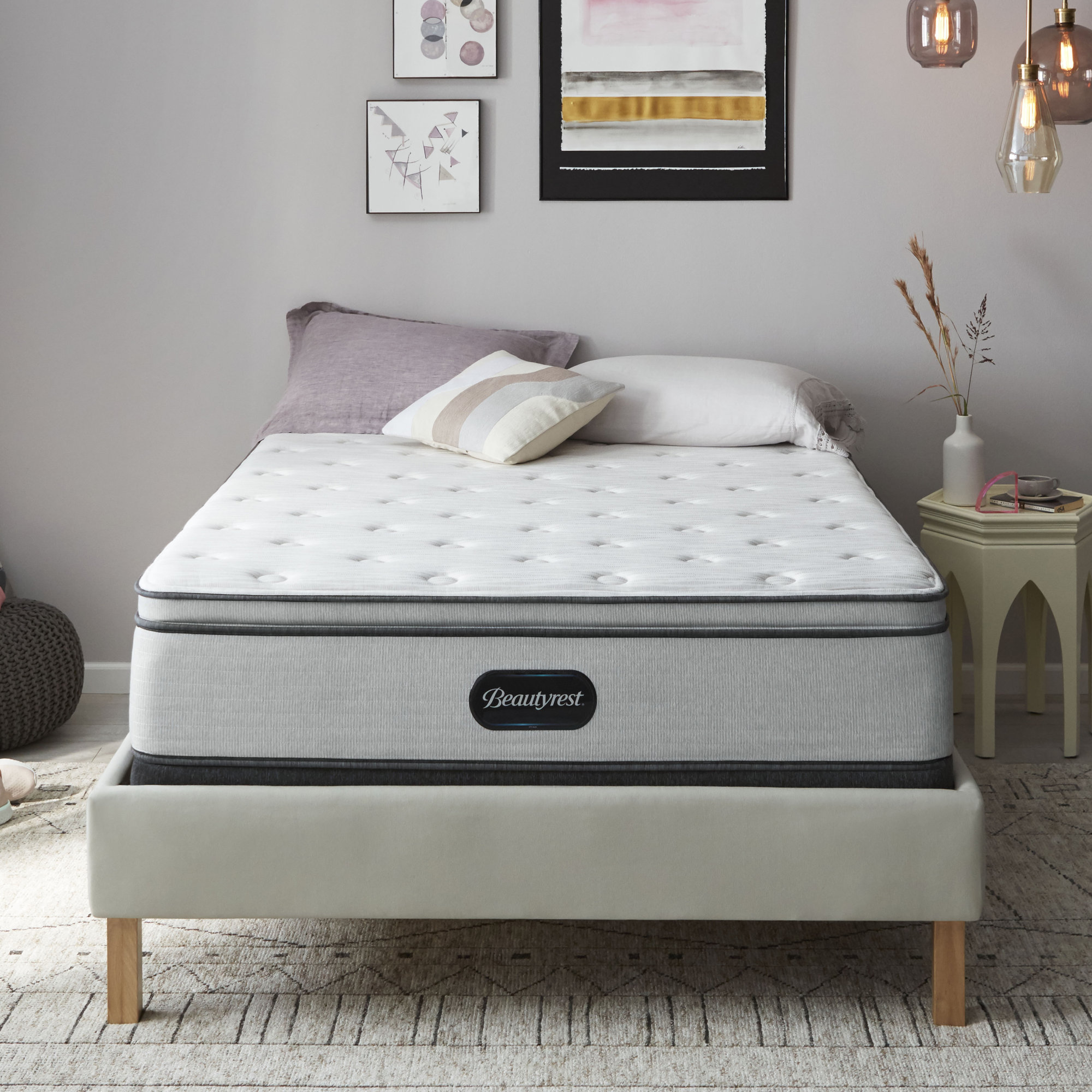 Beautyrest BR800 Medium Pillow Top 13.75" Innerspring Mattress, Queen