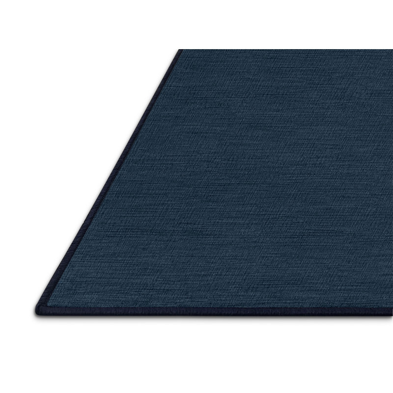 Machine Washable Solid Gray Area Rug, Rectangle 3' x 5'