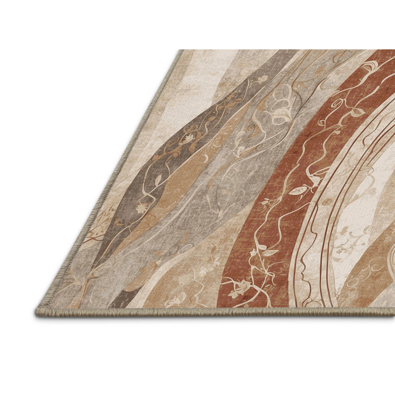 Blush Pathway Rug, Square 5'