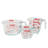 Pyrex 3-Pieces Glass Measuring Cup Set