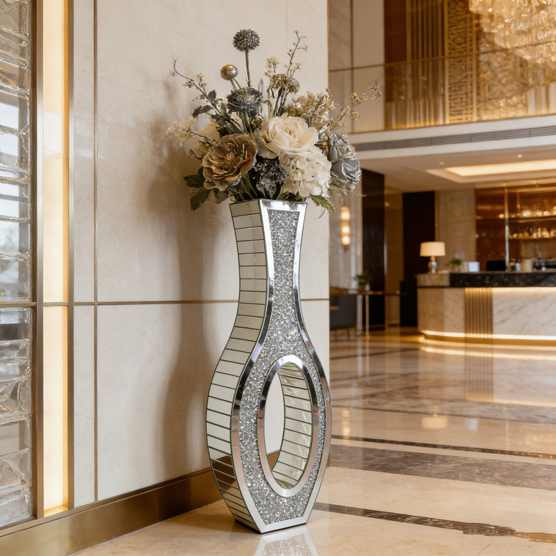 Glass Floor Vase