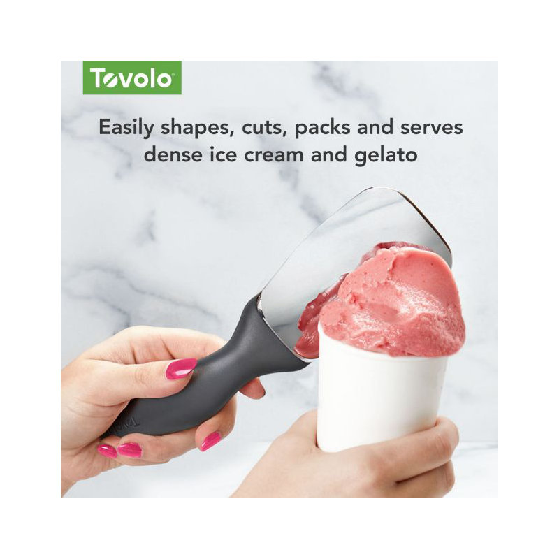 Tovolo Tilt Up Ice Cream Spade White, Charcoal